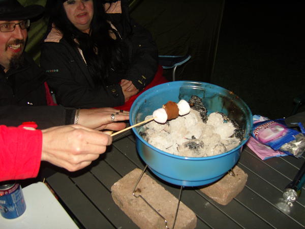 marshmallows with rocky road toasted was ver nice so we were told