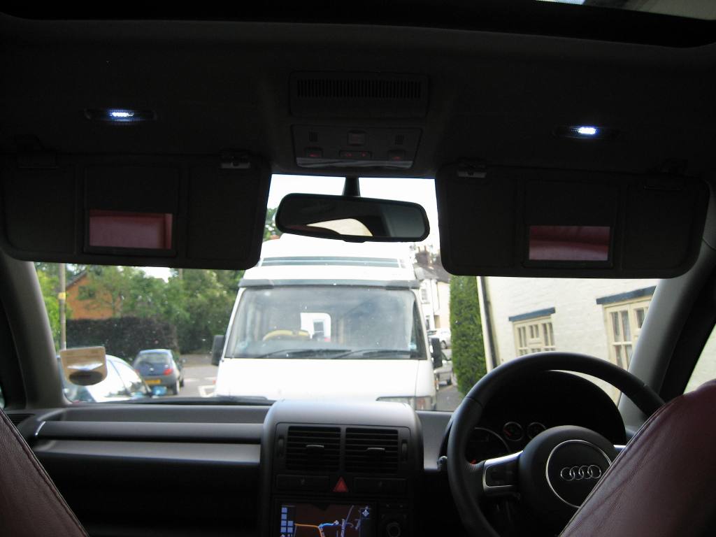 Vanity mirrors & Auto imming rear view mirror