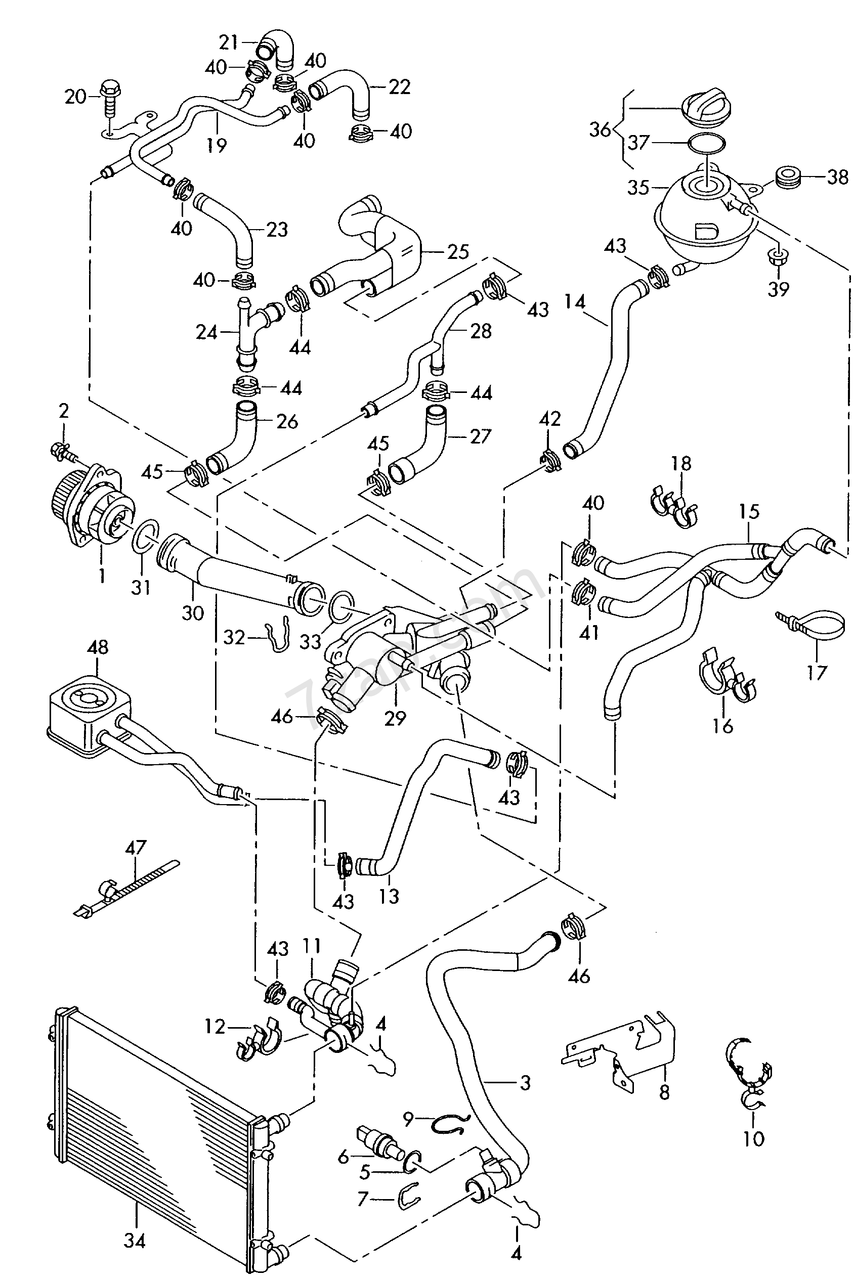 FSI Coolant System Parts Schematic.png