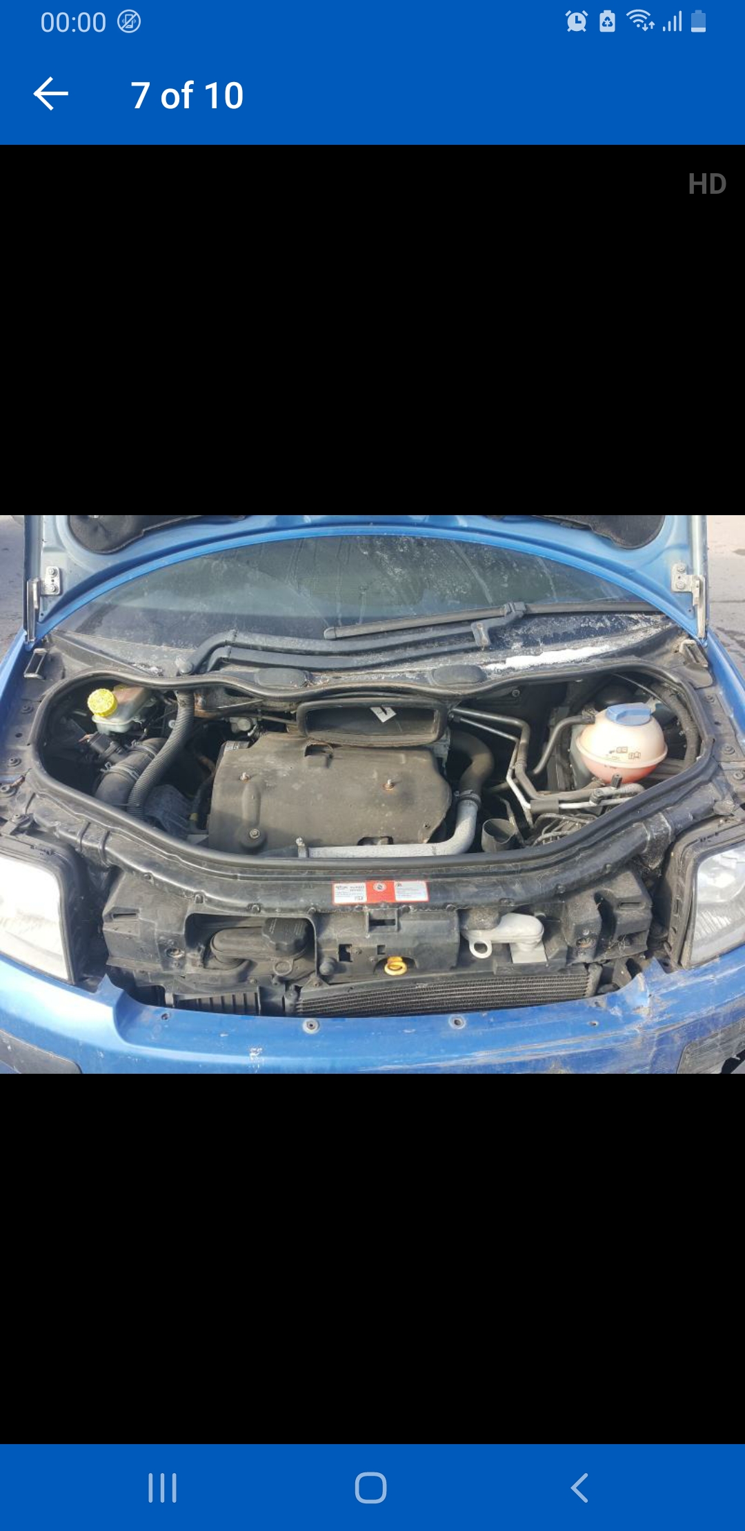 How not to open your bonnet.