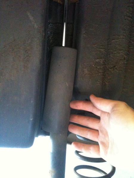 Rear Shock absorber cover loose